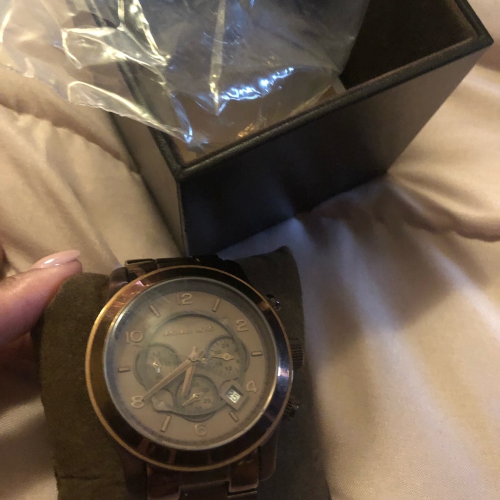 Michael Kors Big face brown watch